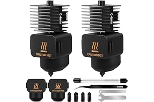 A1 Mini/A1 Hotend Druckkopf Hot End Kit Extruder Hochtemperatur 0,4mm gehärtete Stahldüse Ersatz mit Silikon Abdeckung Socke, Reinigungsnadel, Pinzette usw für Bambu Labor 3D Drucker Zubehör 33 Stück