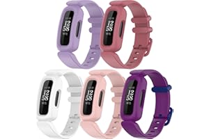 Chofit Bracelets de remplacement compatibles avec Fitbit Ace 3, silicone souple, bracelets sportifs flexibles et réglables pour les enfants de 6 ans et plus pour le tracker de fitness Ace 3-/Inspire 2