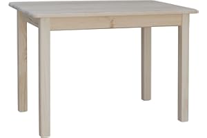 k koma Tavolo da pranzo, tavolo da cucina, 100 x 60 cm, in legno di pino massiccio, produttore (non trattato)