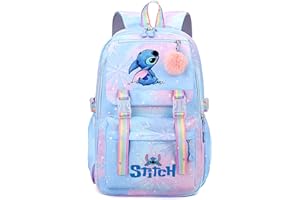 KIRINIA Stitch - Mochilas escolares para niñas, mochila bonita y duradera para niñas de 10 años, mochila escolar perfecta para niñas y adolescentes