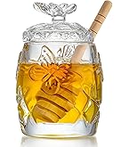das Olivenholzbrett® Honey Jar with Lid Honey Spoon Olive Wood (KH039