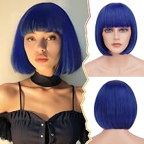 Bob-Perücke Mit Pony – 30,5 Cm, Synthetisch, Hitzebeständig, Für Party & Cosplay