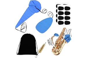 TYXHXTF Panno di Pulizia per Sax, Panno di Pulizia per Sassofono,Toppe per Bocchino per Sax Alto, per Strumenti Musicali