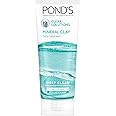 POND'S Clear Solutions Mineral Clay Face Cleanser, Deep Clean* face wash, Oil Control with Lacto & Basil, 90g