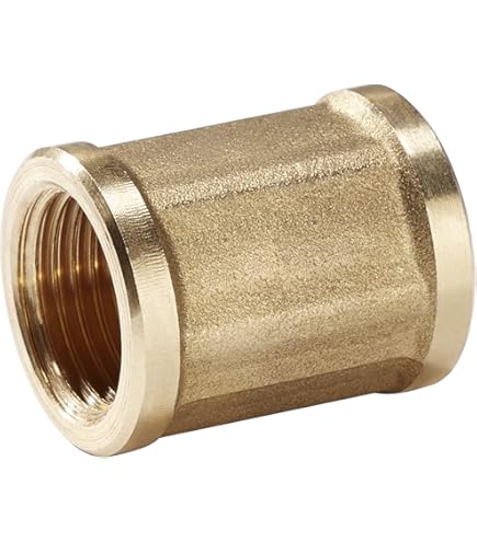 4er Pack Messing Kupplungen 1/2 Zoll NPT - Goldfarben Für Rohrinstallationen