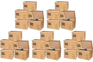 BURI 25x Archivkarton Aktenkarton Aktenordner mit Klappdeckel und Boden - für je 5 große A4 Ordner zur Aufbewahrung Organisation Transport Archivschachtel