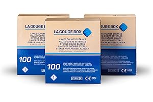 ‎DZ BEAUTY INSTRUMENTS Set 100 x Hohlmeißelklingen + Hohlmeißelklingen-Halter (2)