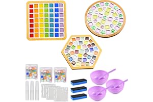ASYINXSON Mosaik Bastelset Untersetzer 3 Stück, Mosaiksteine Untersetzer Set, Porzellan-Mosaik Kreatives DIY-Mosaik-Kunst- und Bastelset für Untersetzer Handgefertigte Wohnkultur Geschenke