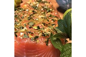 ‎HAMBURGER FISCHWERKER Graved Lachs "Caipirinha" mit Cachaca, Minze und Limonenzesten 1.1kg ✔ Mit frischen Kräutern und Bio Zitrusfrüchen in eigener Manufaktur hergestellt