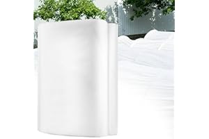 FairyPeach Tela Anticongelante para Jardín, 2x10m Cubierta Aislante de Raíces de Plantas, Reutilizable Malla Antiheladas, Proteccion Plantas Invierno, Resistente a Heladas, Insectos y Pájaros, Blanco