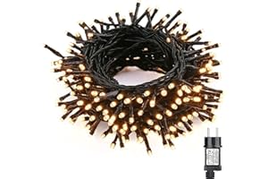NEXVIN Guirlande Lumineuse Sapin de Noel Blanc Chaud 20M 200 LED Lumiere Sapin de Noel, Electrique, 8 Modes, Fonction Mémoire Minuteur, Étanche pour Decoration Noel Exterieur et Interieur