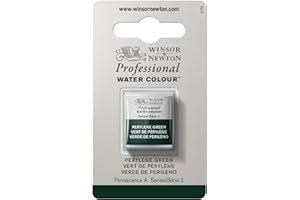 Winsor & Newton Aquarelle Professionnel - Peinture Aquarelle, Haute Luminosité, Résistante à la Lumière, Qualité Archive, Demi Godet, Couleur Vert de Pérylène
