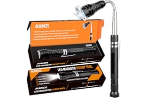 AUXHCYL Gifts for Men, LED Telescopic Magnetic Pickup Tool Christmas Gifts for Dad, Technology Gadgets Gifts for Mens who Have Everything, Dad Birthday Presents DIY Tools, Stocking Fillers for Men