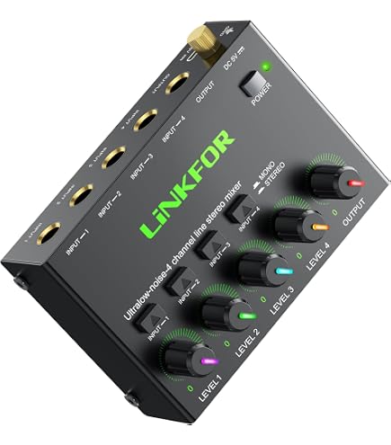 4 Channel Line Mixer Behringer MICROMIX MX400 - 4 Channel Ultra Low ...