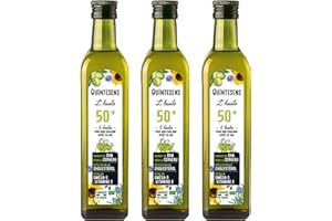 Lot de 3 Huiles Sénior (50+) QUINTESENS 500ml- Entretien de la Vitalité & de la Beauté - Régulation du cholestérol & Soutien pour cœur, cerveau & vision - Production 100% Française & Biologique