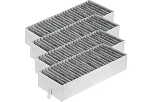JReHuiG 4 Filtros de Carbn Activo para Campana Extractora, Filtros de Grasa para Campanas Extractoras de Cocina, Compatible con Bosch Siemens 17004796 Bosch HEZ9VRUD0