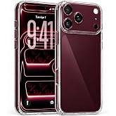 URUCHI Crystal Şeffaf Kılıf, iPhone 17 Pro ile Uyumlu, Darbelere Dayanıklı Sert PC Arka Y&uuml;zey, Kaymaz Tutuş, Kamera Korumalı,