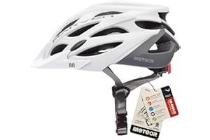meteor Casco Bici Ideale per Giovani e Adulti Donna e Uomo Caschi Perfetto per Downhill Enduro MTB Scooter Helmet per Tutte Le Forme di attività in Bicicletta Marven