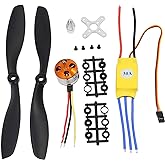 ICQUANZX RC Brushless Motor 1000KV A2212 13T with Brushless ESC Set 30A 1045 Propeller CW CCW Mounting Accessories Kit for RC