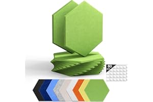 SOUNDSBAY Paneles Acústicos Autoadhesivos 12 piezas 35x30x0.9 cm Espuma Insonorizacion Acustica Alta Densidad Placas Aislamiento Acustico para Decoración y Tratamiento Acústico