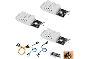 3 delar DHT22 AM2302 sensor med temperatur- och fuktighetskabel, DHT22-modul kompatibel med Arduino och Raspberry Pi, hög pre