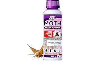 Aviro Moth Killer Powder - Professional Grade Carpet Moth Treatment. Pet-Friendly Moth Powder Approved For Use On Hard & Soft Furnishing Including Carpet. Naturally Derived Carpet Beetle & Moth Killer