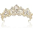 Exacoo Crystal Bridal Crowns Tiaras Prom Queen Crown Rhinestone Pageant Crowns Princess Crown for Women Girls