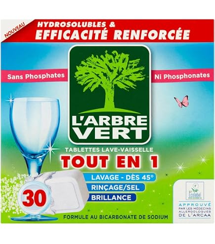 Lot De 2 Paquets De Tablettes Lave-vaisselle Tout-en-1 Rainett écologiques - 50 Tablettes Par Paquet
