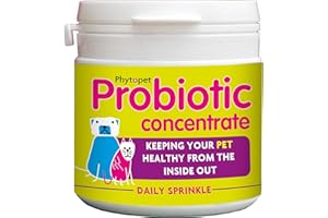 Phytopet Probiotic Concentrate, All Natural Probiotics for Gut Health, Immune Support and Support for Dogs, Cats and Small Mammals, 100g - 100% Herbal Phytopet Pet Supplies