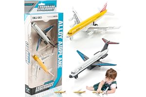 Phlognfy Aereo Giocattolo Metallo Bambini, Aereo Giocattolo a Propulsione, Modello Simulato, Regalo Compleanno per Bambini dai 4 ai 6 Anni o come Ricompensa per i Progressi Apprendimento