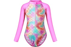 Berich Swimming Costume Girls One Piece Swimsuit Girls Swimwear UV Proptection Rash Guard Kids Swimming Suit Bathing Suit