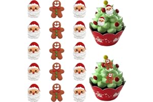 MEANJU Weihnachten Essbare Tortendeko, Weihnachten Tortenaufleger, Streudeko Weihnachten Essbar, Torten Deko Weihnachten, Kuchen Deko Weihnachten, Backzubehör Weihnachten