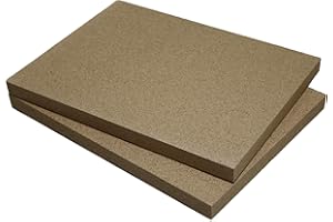 Plaque en vermiculite | Ignifuge | Plaque de foyer servant de rechange pour les plaques en chamotte | Revêtement intérieur pour cheminée