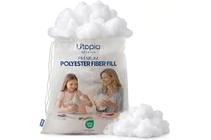 Utopia Bedding Kuddstoppning, 500g, Vit (1000, Gram) | Kuddstoppning av mjuk polyesterfiber, idealisk för kuddar, prydnadskud