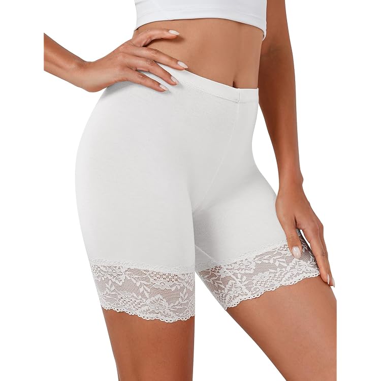 Shorty Anti-frottement Femme - Invisible Sous Robe - Dentelle Confortable - Pour Jupe, Jean - Taille Unique