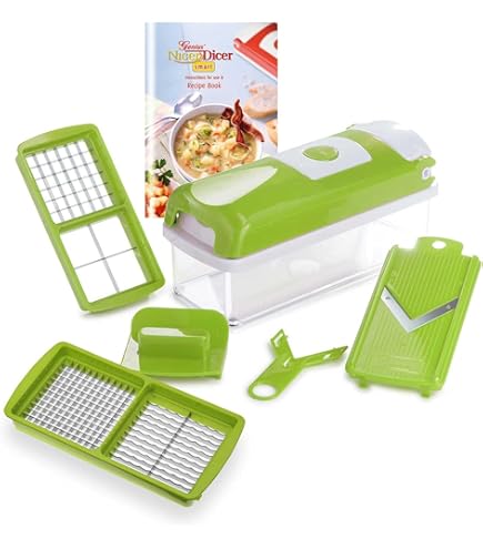 15 In 1 Gemüseschneider Multifunktional - Mandoline Mit 8 Edelstahlklingen & Schälmesser