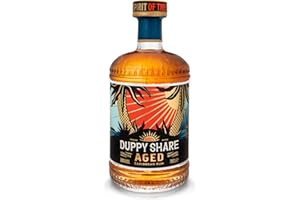 The Duppy Share Aged Rum - Caribbean Rum 70cl (ABV 38%) | Perfectly Balanced, Award-Winning Fusion of Aged Caribbean Rums | An Exquisite Blend for your Favourite Rum Cocktail