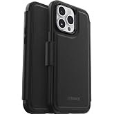 OtterBox iPhone 14 Pro Max Folyo, MagSafe ile Uyumlu, 3 Yuvalı Yumuşak Dokunuşlu Folyo, G&uuml;&ccedil;l&uuml; Manyetik Hizalama, Siyah, Kılıf