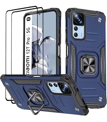 Coque Xiaomi Redmi 12C XINYEXIN - Protection Robuste Avec Anneau Rotatif Et Cache-objectif Coulissant - Armure Magnétique Anti-choc