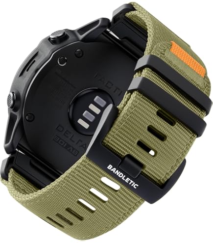 Bracelet Silicone OVERSTEP Pour Garmin Fenix/Epix - Compatible Multiples Modèles, Confortable