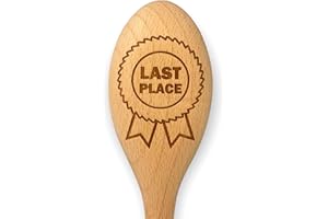 THE LASER FACTORY Novelty Last Place Wooden Spoon Trophy Gift Loser Booby Prize