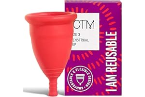 TOTM Eco-Friendly Menstrual Cup for Periods | Size 3 | Reusable Cup with Soft, Flexible Fit | Eco-Friendly Period Care | Reliable & Zero-Waste Protection
