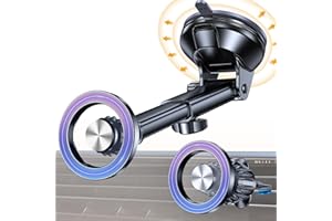 COOLPOW Porta Cellulare Auto Magsafe,Supporto Magnetico Cellulare Auto Ventosa【2025 Ventose Aggiornate】Portacellulare auto Universale Portatelefono da Automobile per iPhone 16 Pro 15 14 13 12,Tutti Smartphone