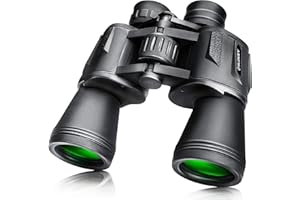 SLOKEY DISCOVER THE WORLD Slokey Binoculares 10 x 50 - Potentes Prismáticos para Caza y Uso Profesional - Ideales para Astronomía, Observación de Aves, y Camping - Incluye Maleta, Correa, y Paño Limpiador - Negro