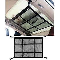 Auto Gepäcknetz 80x55cm - Dachnetz Für Stauraum In SUV & Wohnmobil Mit 2 Haken