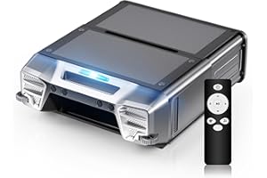 MEDOXA Robot écumeur de Piscine à énergie Solaire, Robot Nettoyeur de Surface de Piscine sans Fil avec Double Option de Charge, évitement Intelligent des Obstacles et télécommande