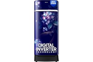 Samsung 215 L, 5 Star, Digital Inverter, Direct-Cool Single Door Refrigerator (RR23H2H35HS/HL, Hydrangea Blue, Base Stand Drawer, Single Touch Defrost, 2026 Model)
