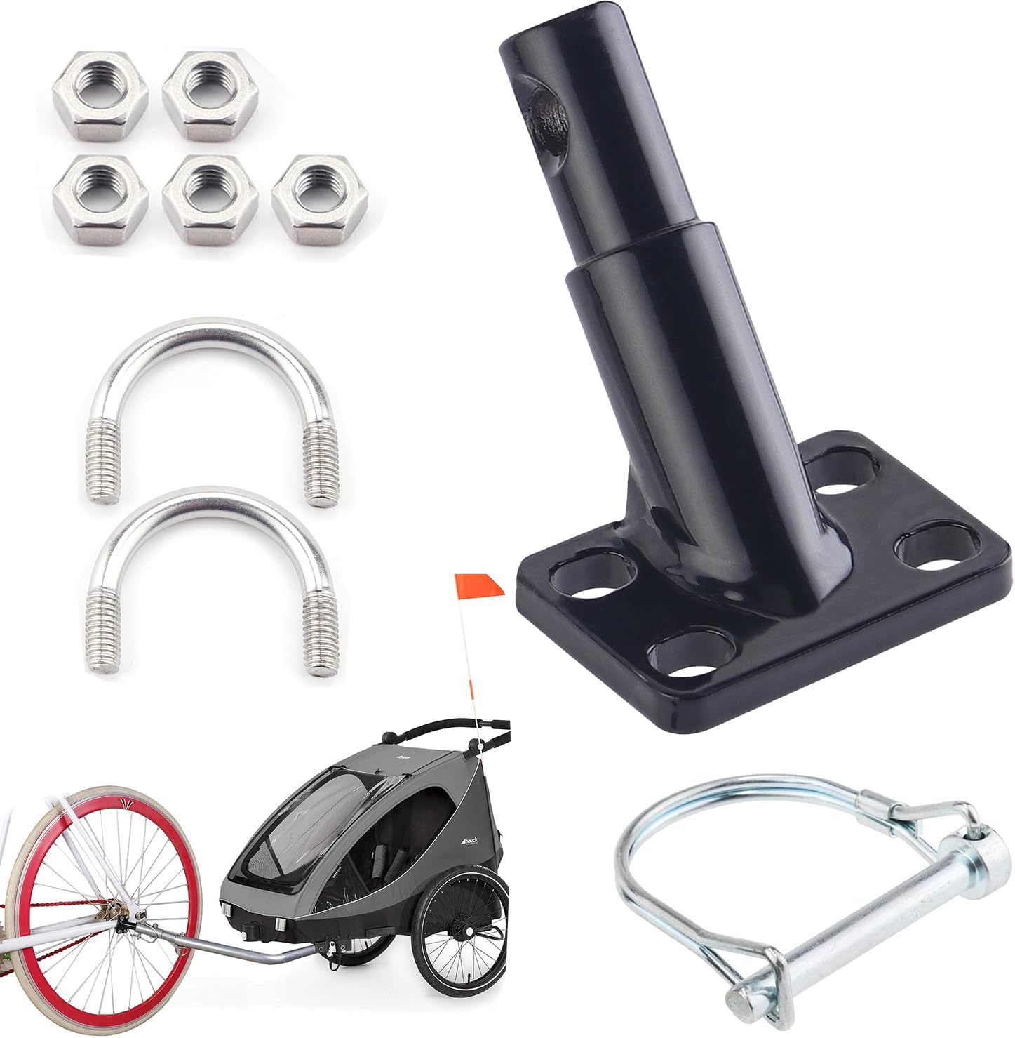 Enganche de Remolque de Bicicleta, Acopladores de Remolque de Bicicleta, Acoplamientos de Bicicleta, Acoplamiento Remolque Bicicleta, Acoplamiento para Remolque de Bicicleta, para Accesorios de Niños
