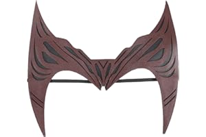 NUWIND Wanda Capitán Bruja Diadema Vintage Capa Pantalones Vino Tinto Cosplay Disfraz Conjunto Completo para Mujeres Halloween Carnaval Fancy Dress