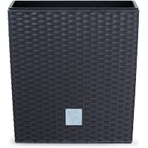 Blumentopf DRTS (32,4 Cm) Aus Kunststoff – Modernes Rattan-Design, Für Innen & Außen
